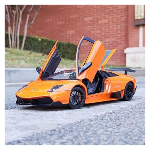 Fahrzeugmodelle 1:18 Legierung Sportwagenmodell Druckguss Metall Super Rennwagen Fahrzeuge Modell Simulation Sammlung Kinderspielzeug Geschenke(Orange) von SJOIOOP