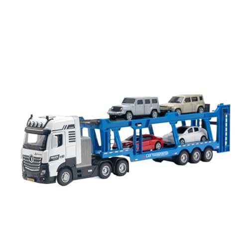 Fahrzeugmodelle Legierung Doppeldecker Pritschenanhänger Modell Druckguss Metall Schwere Semi Automobile Anhänger Transport Fahrzeug LKW Auto Modell Kinder Geschenke von SJOIOOP
