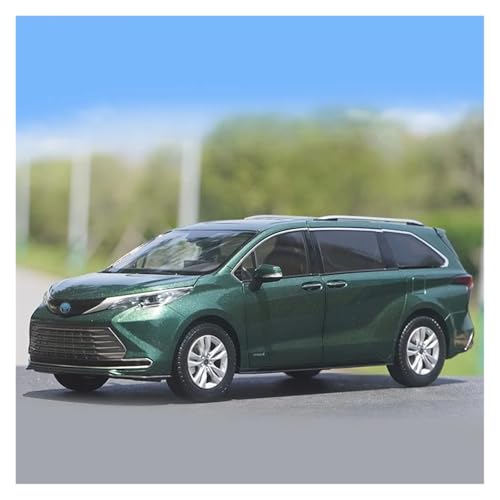 SJOIOOP Druckguss-Modellauto 1:18 Sienna MPV Automodell aus Legierung, Druckguss-Metall, Nutzfahrzeugmodell, hochsimulierte Sammlung, Kinderspielzeug, Geschenk, Dekoration(Green Foam Box) von SJOIOOP