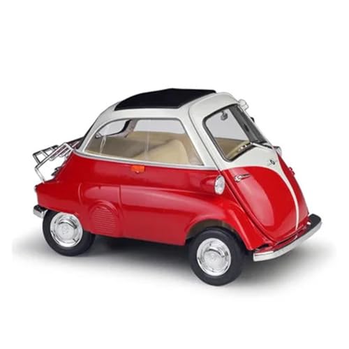 SJOIOOP Fahrzeugmodelle 1:18 Egg Isetta Legierung Mini-Automodell Druckguss Metall Spielzeug Oldtimer Automodell Simulation Sammlung Kindergeschenk(Red) von SJOIOOP