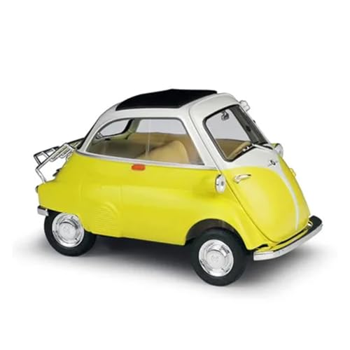 SJOIOOP Fahrzeugmodelle 1:18 Egg Isetta Legierung Mini-Automodell Druckguss Metall Spielzeug Oldtimer Automodell Simulation Sammlung Kindergeschenk(Yellow) von SJOIOOP
