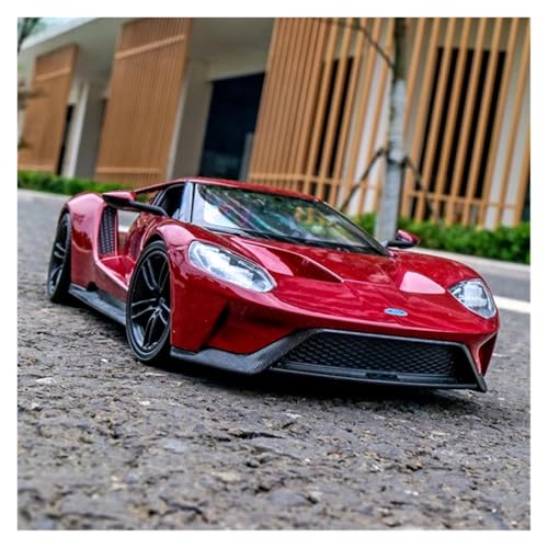 SJOIOOP Fahrzeugmodelle 1:24 2017 GT Legierung Sportwagen Modell Simulation Druckguss Metall Rennwagen Fahrzeuge Modell Sammlung Kinder Spielzeug Geschenk(Red) von SJOIOOP