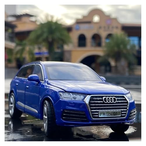 SJOIOOP Fahrzeugmodelle 1:32 Q7 SUV Legierung Automodell Simulation Druckguss Metallfahrzeuge Automodell Hohe Simulation Sound Und Licht Kinderspielzeug Geschenk(Blue A) von SJOIOOP