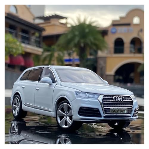 SJOIOOP Fahrzeugmodelle 1:32 Q7 SUV Legierung Automodell Simulation Druckguss Metallfahrzeuge Automodell Hohe Simulation Sound Und Licht Kinderspielzeug Geschenk(White A) von SJOIOOP