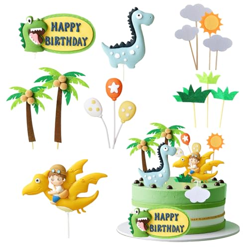 SJUNJIE Dino Tortendeko 15 Stück Tortendeko Dinosaurier Set Kuchendekoration Geburtstag Kuchen Topper für Kinder Junge Dinosaurier Party Kuchen Dekoration für Kinder SJUNJIE Dino Tortendeko 15 Stück Tortendeko Dinosaurier Set Kuchendekoration Geburtstag Kuchen Topper für Kinder Junge Dinosaurier Party Kuchen Dekoration für Kinder von SJUNJIE
