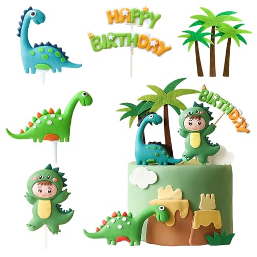 SJUNJIE Dino Tortendeko Dinosaurier Junge Kuchendekoration 8 Stück Dinosaurier Tortendeko Tortendeko Taufe Junge Geeignet für Geburtstagsparty Zubehör DIY-Kuchendekoration SJUNJIE Dino Tortendeko Dinosaurier Junge Kuchendekoration 8 Stück Dinosaurier Tortendeko Tortendeko Taufe Junge Geeignet für Geburtstagsparty Zubehör DIY-Kuchendekoration von SJUNJIE