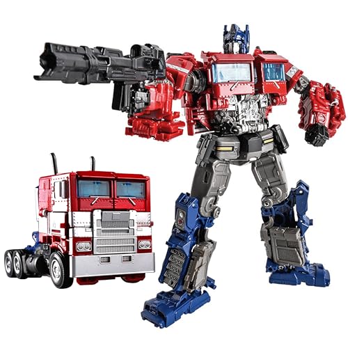 SK MISS Transforming Optimus Figuren Spielzeug, Large Transformable Car Action Figures, Transformation Auto Roboter Prime Spielzeug, Geschenke für Jungen und Mädchen ab 7 Jahren von SK MISS