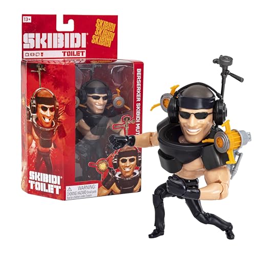 SKIBIDI Toilet Deluxe Figure - Series 2, 15.2 cm Collectible Figures, YouTube Animation Sensation, Officially Licensed Toilet Merch - Berserker Mutant von SKIBIDI TOILET