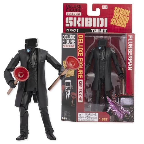 Skibidi Toilet Deluxe Figur Plungerman, Sammelfiguren, offizielles Lizenzprodukt Skibidi Toilet Deluxe Figur Plungerman, Sammelfiguren, offizielles Lizenzprodukt von SKIBIDI TOILET