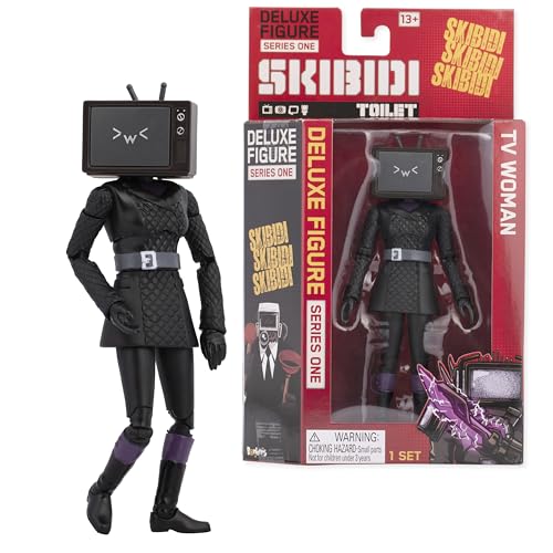 SKIBIDI WC Deluxe Figur TV Frau, Sammelfiguren, offiziell Lizenziertes Toilettenartikel, schwarz SKIBIDI WC Deluxe Figur TV Frau, Sammelfiguren, offiziell Lizenziertes Toilettenartikel, schwarz von SKIBIDI TOILET