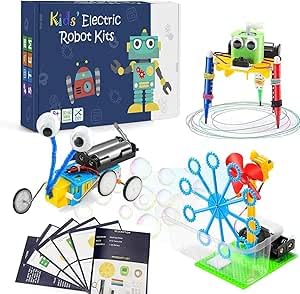 SKIKHN 3 Stück STEM Spielzeug Experimente, Elektronik Baukasten, Wissenschaft Experimente Kit, Elektro Baukasten, Bausatz Kinder Spielzeug Geschenke, für Spielzeug Geschenke ab 3-14 Jahre Jungen SKIKHN 3 Stück STEM Spielzeug Experimente, Elektronik Baukasten, Wissenschaft Experimente Kit, Elektro Baukasten, Bausatz Kinder Spielzeug Geschenke, für Spielzeug Geschenke ab 3-14 Jahre Jungen von SKIKHN