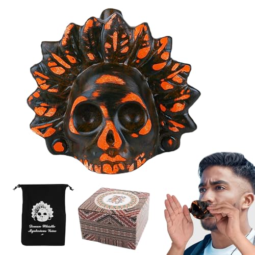 SKIKHN Aztekische Todespfeife,Aztec Death Whistle Über 125+ Dezibel,Azteken Todespfeife,Authentische Menschlich Klingende Schreie,Aztec Skull Whistle Ideal für Halloween und den Tag der Toten Rot SKIKHN Aztekische Todespfeife,Aztec Death Whistle Über 125+ Dezibel,Azteken Todespfeife,Authentische Menschlich Klingende Schreie,Aztec Skull Whistle Ideal für Halloween und den Tag der Toten Rot von SKIKHN