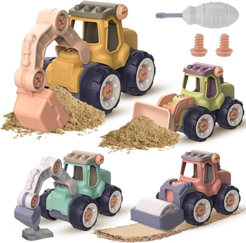 SKIKHN Baufahrzeuge Spielzeug, Baby Spielzeugauto Set für Kinder SKIKHN Baufahrzeuge Spielzeug, Baby Spielzeugauto Set für Kinder von SKIKHN