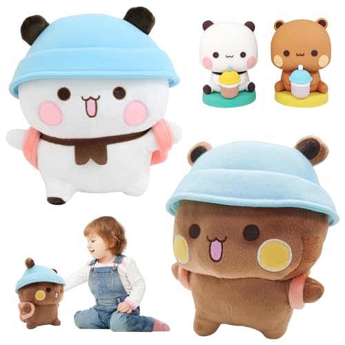 SKIKHN Bubu Dudu Kuscheltier, 2 Stück Bubu Dudu Kuscheltier und 2 Stück Bubu Dudu Auto Dekoration, Bär Panda Bubu Dudu Kuscheltier, Geburtstagsfeiergeschenke Für Jungen Und Mädchen SKIKHN Bubu Dudu Kuscheltier, 2 Stück Bubu Dudu Kuscheltier und 2 Stück Bubu Dudu Auto Dekoration, Bär Panda Bubu Dudu Kuscheltier, Geburtstagsfeiergeschenke Für Jungen Und Mädchen von SKIKHN
