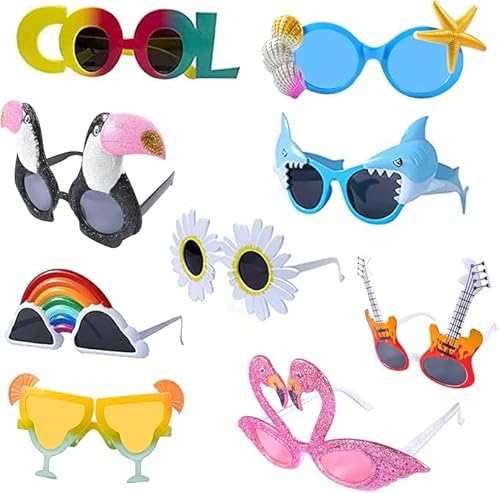 SKIKHN Party Brille, 9 Paar Lustige Sonnenbrille, Party Sonnenbrille für den Freizeitgebrauch SKIKHN Party Brille, 9 Paar Lustige Sonnenbrille, Party Sonnenbrille für den Freizeitgebrauch von SKIKHN