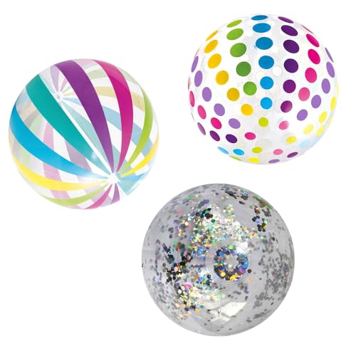 SKIKHN Wasserball Aufblasbar,3 Stück 40cm Wasserball Kinder,Strandball,Beachball,Bunt Gestreifter WasserbäLle,Schwimmbad Party Ball für Kinder Erwachsene Strand,Pool Party,Outdoor-Aktivitäten SKIKHN Wasserball Aufblasbar,3 Stück 40cm Wasserball Kinder,Strandball,Beachball,Bunt Gestreifter WasserbäLle,Schwimmbad Party Ball für Kinder Erwachsene Strand,Pool Party,Outdoor-Aktivitäten von SKIKHN
