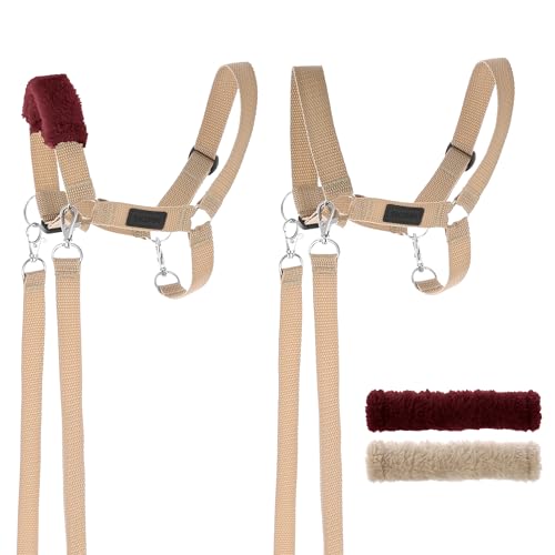 SKIPPI Halfter für Hobby Horse - Beige, Hobby Horse Zubehör, Zügeln und 2 Polster im Set, Universalgröße Halfterset SKIPPI Halfter für Hobby Horse - Beige, Hobby Horse Zubehör, Zügeln und 2 Polster im Set, Universalgröße Halfterset von SKIPPI