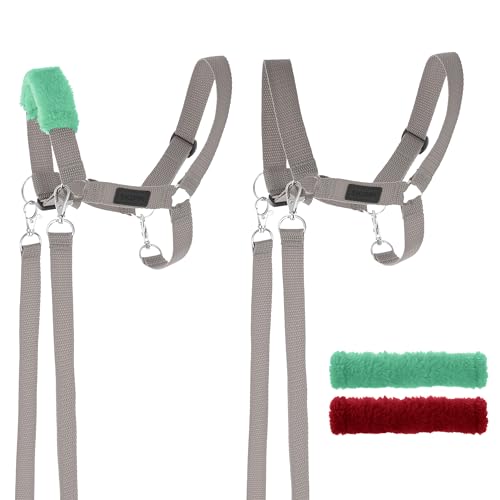 SKIPPI Halfter für Hobby Horse - Grau, Hobby Horse Zubehör, Zügeln und 2 Polster im Set, Universalgröße Halfterset SKIPPI Halfter für Hobby Horse - Grau, Hobby Horse Zubehör, Zügeln und 2 Polster im Set, Universalgröße Halfterset von SKIPPI