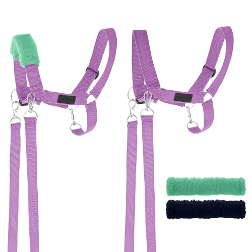 SKIPPI Halfter für Hobby Horse - Lavendel, Hobby Horse Zubehör, Zügeln und 2 Polster im Set, Universalgröße Halfterset SKIPPI Halfter für Hobby Horse - Lavendel, Hobby Horse Zubehör, Zügeln und 2 Polster im Set, Universalgröße Halfterset von SKIPPI