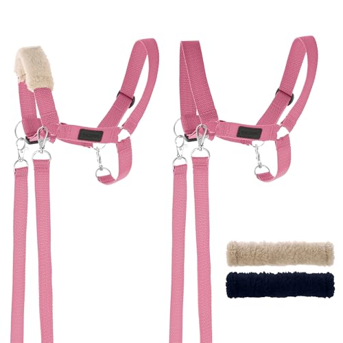 SKIPPI Halfter für Hobby Horse - Rosa, Hobby Horse Zubehör, Zügeln und 2 Polster im Set, Universalgröße Halfterset SKIPPI Halfter für Hobby Horse - Rosa, Hobby Horse Zubehör, Zügeln und 2 Polster im Set, Universalgröße Halfterset von SKIPPI