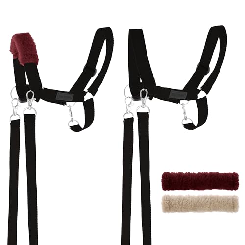 SKIPPI Halfter für Hobby Horse - Schwarz, Hobby Horse Zubehör, Zügeln und 2 Polster im Set, Universalgröße Halfterset SKIPPI Halfter für Hobby Horse - Schwarz, Hobby Horse Zubehör, Zügeln und 2 Polster im Set, Universalgröße Halfterset von SKIPPI