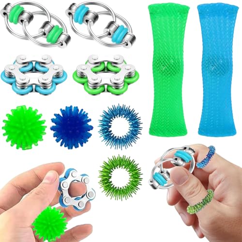 10 Stück Fidget Toys Set, Anti Stress Spielzeug, Kinder und Erwachsene Antistress Spielzeug,Skills für Stressabbau, Konzentration, Entspannung, Unterhaltung 10 Stück Fidget Toys Set, Anti Stress Spielzeug, Kinder und Erwachsene Antistress Spielzeug,Skills für Stressabbau, Konzentration, Entspannung, Unterhaltung von SKIPTHYBER