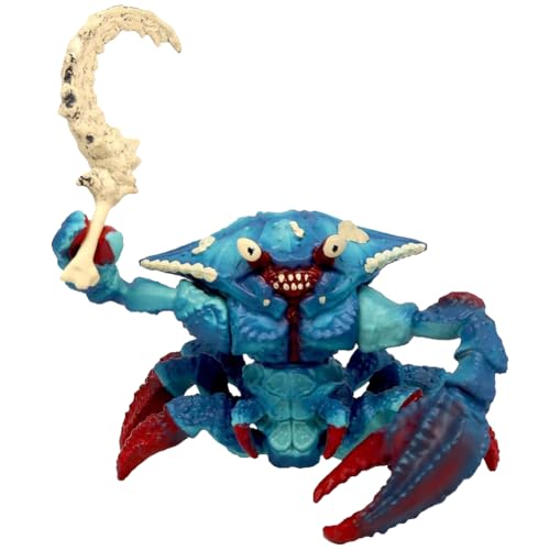 Warcraft Monster Spielfigur Realistische Mythische Monster Action Figuren Meeres Familie Unterwasserkrabbe Mythische Modell Magische Energie Kreatur Spielzeug für Kinder ab 3 Jahren 12x7x10cm von SKIPTHYBER