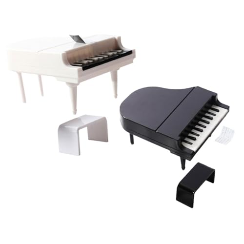 2Sätze Klavier Modell Teiliges Puppenhaus Möbel Dekoration von Mini Häusern Realistische Details und Charmante Atmosphären von SKISUNO