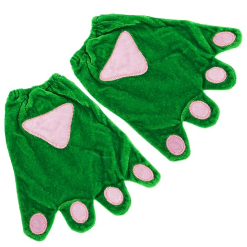 SKISUNO 1 Paar Handschuhe Mit Tierpfoten Für Jungen Und Mädchen Handschuhe Zum Anziehen Weich Und Bequem Für Halloween Cosplay Party Bühnenauftritt Grün SKISUNO 1 Paar Handschuhe Mit Tierpfoten Für Jungen Und Mädchen Handschuhe Zum Anziehen Weich Und Bequem Für Halloween Cosplay Party Bühnenauftritt Grün von SKISUNO