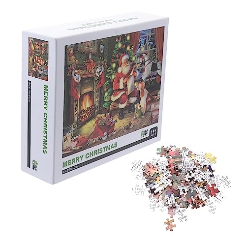 SKISUNO 1 Satz 1000 Stück Puzzle Rätsel für Erwachsene Kinderspielzeug Weihnachtsdorf Rätsel Lernspielzeug für Kinder Weihnachtsboxen kreatives Rätsel Lehrmittel von SKISUNO