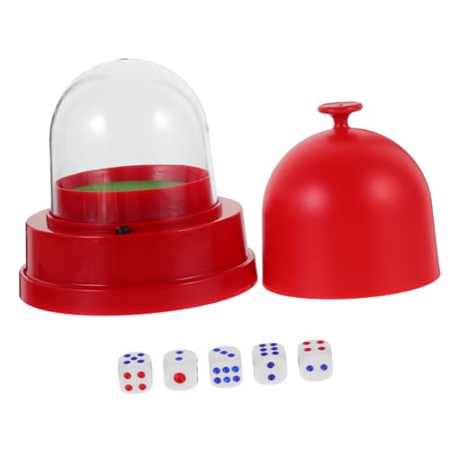 SKISUNO 1 Satz Elektrischer Würfelbecher houseparty hausparty Bar Würfelbecher Würfelset mit Würfelbecher Mit Deckel einstellen Spielpokal Shaker-Tasse Requisiten Plastik von SKISUNO