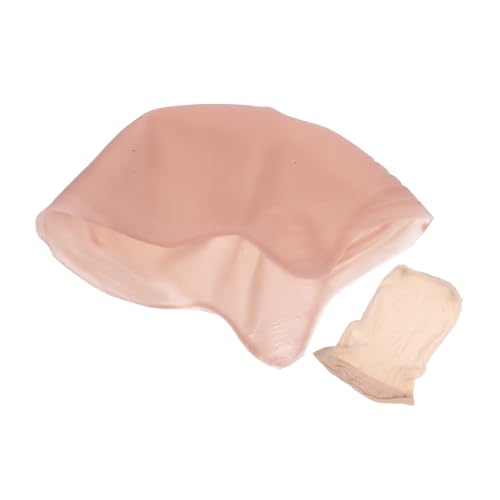 SKISUNO 1 Set Cosplay Silikon Glatze Perücke Make-up Glatze Requisiten Dehnbar Bequem Für Erwachsene Kinder von SKISUNO