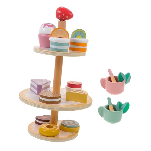 SKISUNO 1 Satz Teeservice für Kinder vorgetäuschtes Spielset-Modell Teeparty-Set für Kinder Kinderspielzeug küchenspielzeug für Kinder Puppe Spielzeug Nootropikum Cupcake-Spielzeug von SKISUNO