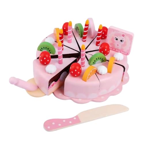 SKISUNO 1 Set Holzkuchen Schneiden Spielzeug Kinderspielhaus Spielzeug Kinderspielzeug SKISUNO 1 Set Holzkuchen Schneiden Spielzeug Kinderspielhaus Spielzeug Kinderspielzeug von SKISUNO