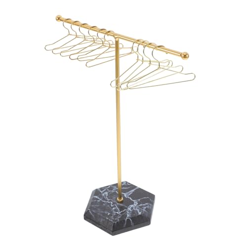 SKISUNO 1 Set Miniatur Dollhouse Mini Kleiderbügel Mini Kleiderbügel Tiny Doll Kleiderbügel Puppen Kleiderbügel Puppenkleid Hanging Rack von SKISUNO