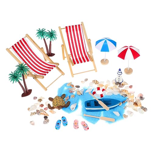 SKISUNO Mini-Strand-Accessoires-Set Strand-Stil Ornament Landschafts-Accessoires Für Szenen-Requisiten von SKISUNO