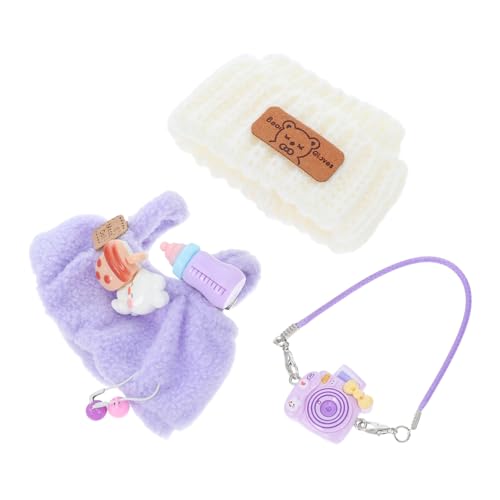 SKISUNO 1 Set Zum Anziehen Von Puppen: Plüsch-Accessoires, Freizeitkleidung Für Puppen Mit Mini-puppenmütze, Babypuppen-strampelanzug Und Kuscheltierkleidung Für Kreatives Spielen SKISUNO 1 Set Zum Anziehen Von Puppen: Plüsch-Accessoires, Freizeitkleidung Für Puppen Mit Mini-puppenmütze, Babypuppen-strampelanzug Und Kuscheltierkleidung Für Kreatives Spielen von SKISUNO