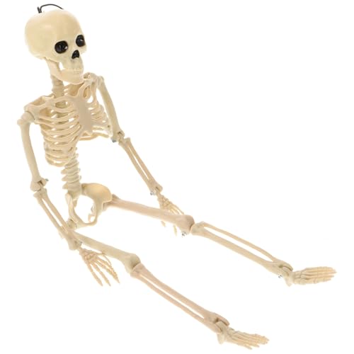 SKISUNO 1 Stück Skelett-deko Gruseliges Ornament Skelett-modell Für Halloween Weiß von SKISUNO