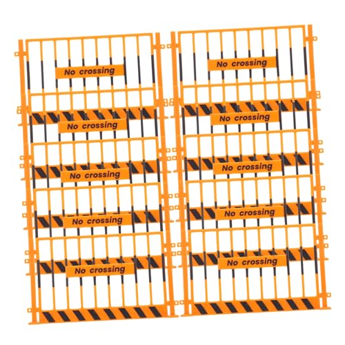 SKISUNO 10 Stück Kunststoff-straßensperren-Spielzeug, Kunststoff-Zaun, Straßensperren-Zeichen, Spielset, Pädagogisches Spielzeug Für Kinder, Pädagogisches Lernen, Gelb SKISUNO 10 Stück Kunststoff-straßensperren-Spielzeug, Kunststoff-Zaun, Straßensperren-Zeichen, Spielset, Pädagogisches Spielzeug Für Kinder, Pädagogisches Lernen, Gelb von SKISUNO