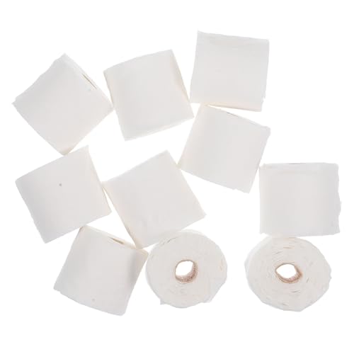 SKISUNO 10 Stück Miniatur-Modellröhrenpapier Bad Miniaturen bastelset bastelzeug für Mikromodell toilettenpapier puppenhaus Miniatur-Zubehör Miniaturmodell Plastik Rosa von SKISUNO