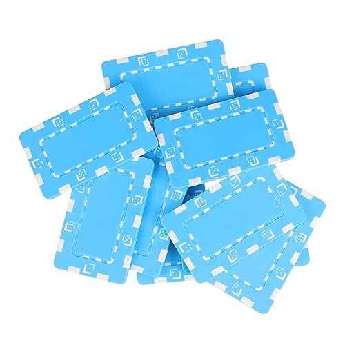 SKISUNO 10 Stück Teiliges Poker Chips aus Robustem und Eisenplatte Glatt Polierte Kanten Helle Farben Wiederverwendbar für Holdem und Glücksspiel Fans von SKISUNO