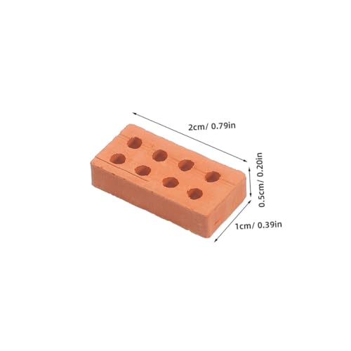 SKISUNO 100 Stück Miniatur Modelle für Sandtisch Dekorationen DIY Baustellen Realistische Mini Bausteine für Architektur und Schulprojekte von SKISUNO