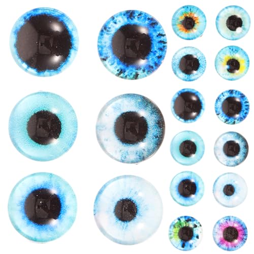 SKISUNO 100Stücke Glaspuppenaugen Dekorative Bastelaugen für DIY Tierpuppen Realistisches Augenzubehör aus Robustem für Spielzeugherstellung und Kreative Projekte SKISUNO 100Stücke Glaspuppenaugen Dekorative Bastelaugen für DIY Tierpuppen Realistisches Augenzubehör aus Robustem für Spielzeugherstellung und Kreative Projekte von SKISUNO