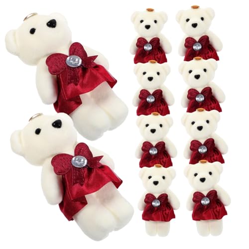 SKISUNO 10Stücke Ausgestopfte Bärenpuppe Süße Plüschbären für Hochzeitsdekoration Blumensträuße und für Valentinstag und Hochzeiten Vielseitig Einsetzbar SKISUNO 10Stücke Ausgestopfte Bärenpuppe Süße Plüschbären für Hochzeitsdekoration Blumensträuße und für Valentinstag und Hochzeiten Vielseitig Einsetzbar von SKISUNO