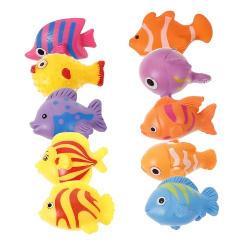 SKISUNO 10Stücke Fisch Figuren aus Kunststoff Tierfiguren für Aquarium und Mikrolandschaft Realistische Dekoration für Garten Schwimmdeko für Zuhause SKISUNO 10Stücke Fisch Figuren aus Kunststoff Tierfiguren für Aquarium und Mikrolandschaft Realistische Dekoration für Garten Schwimmdeko für Zuhause von SKISUNO