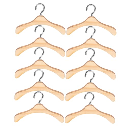 SKISUNO 10Stücke Holz Kleiderbügel Für Puppen Puppenzubehör Aus Holz Für Puppengarderobe Organisation Von Puppenoutfits SKISUNO 10Stücke Holz Kleiderbügel Für Puppen Puppenzubehör Aus Holz Für Puppengarderobe Organisation Von Puppenoutfits von SKISUNO