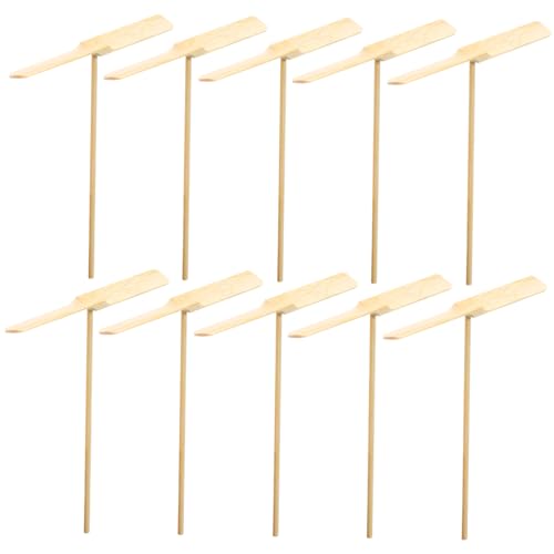 SKISUNO 10Stücke Holzlibellen Fliegende Drachenfliegen Handspielzeug für Outdoor Aktivitäten Fördert Koordination und Kreativität Perfektes für Jungen von SKISUNO