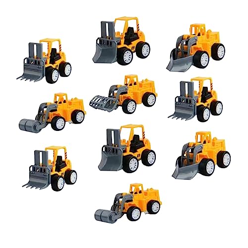 SKISUNO 10Stücke Teiliges Auto Bagger LKW aus Robustem für Jungen für Baustellen Szenarien Geburtstagsgeschenke oder Alltagsspiel SKISUNO 10Stücke Teiliges Auto Bagger LKW aus Robustem für Jungen für Baustellen Szenarien Geburtstagsgeschenke oder Alltagsspiel von SKISUNO