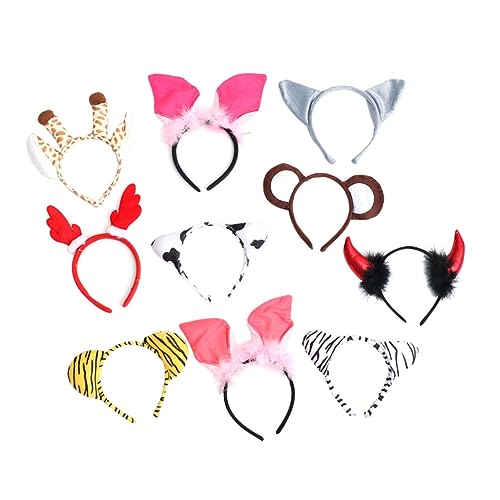 SKISUNO 10er Set Cartoon Tier üsch Haarreifen Cosplay Kostü Kopfband Zubehör Für Partys Gemischte Stile Weiche Und Bequeme Haarbänder Für Und Erwachsene SKISUNO 10er Set Cartoon Tier üsch Haarreifen Cosplay Kostü Kopfband Zubehör Für Partys Gemischte Stile Weiche Und Bequeme Haarbänder Für Und Erwachsene von SKISUNO