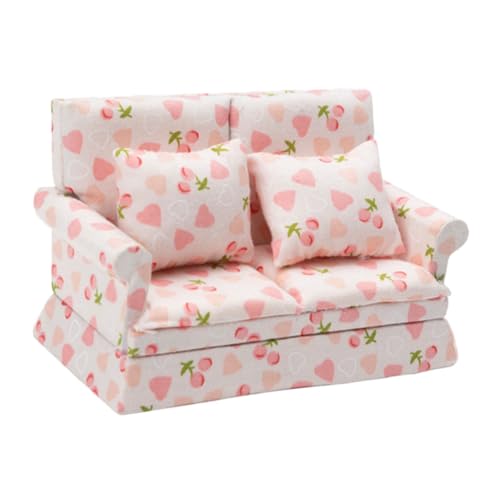 SKISUNO Kleine Puppe 12 Mini Sofa Mit Kissen Niedliches Mikrolandschaft Öbel Für Dollhouse Ideal Für Kreative Spielideen Und Dekoration Puppenmöbel Für Puppenhaus SKISUNO Kleine Puppe 12 Mini Sofa Mit Kissen Niedliches Mikrolandschaft Öbel Für Dollhouse Ideal Für Kreative Spielideen Und Dekoration Puppenmöbel Für Puppenhaus von SKISUNO